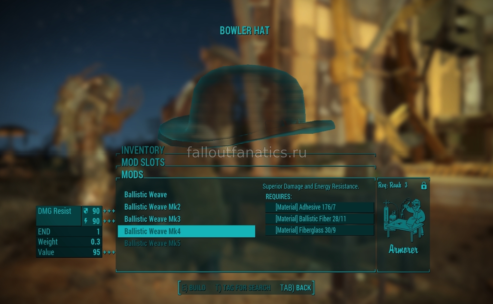 Fallout 4 головные уборы для пуленепробиваемого слоя фото 2